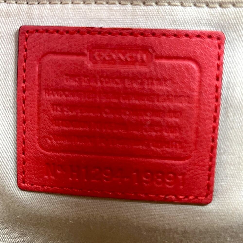 Coach Madison Red Leather Satchel with Tassel – Style 19891 – Retail  $358 - Picture 3 of 13